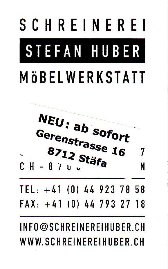 Logo Schreinerei Huber